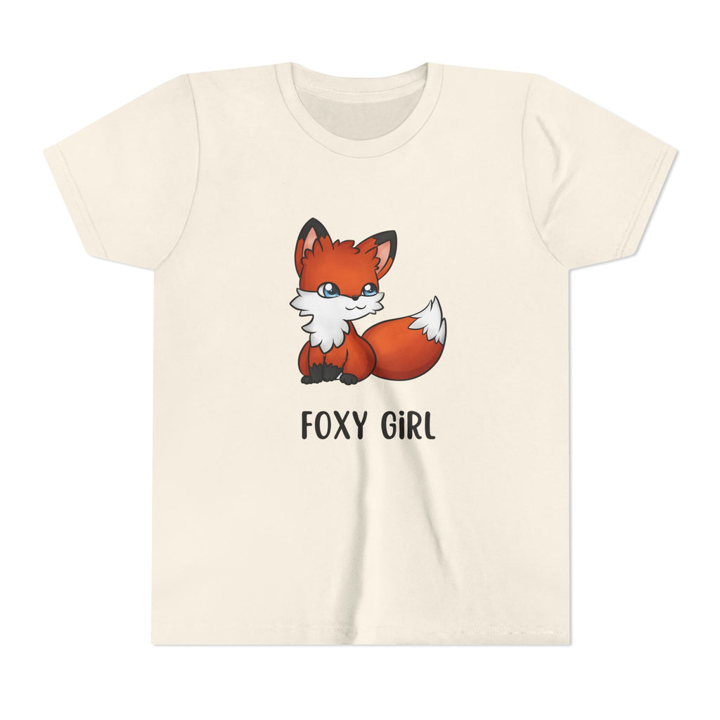 Foxy Girl Youth Tee, Cute Animal Shirt, Kids' Graphic Tee, Fun Fashion, Birthday Gift, Playful Style