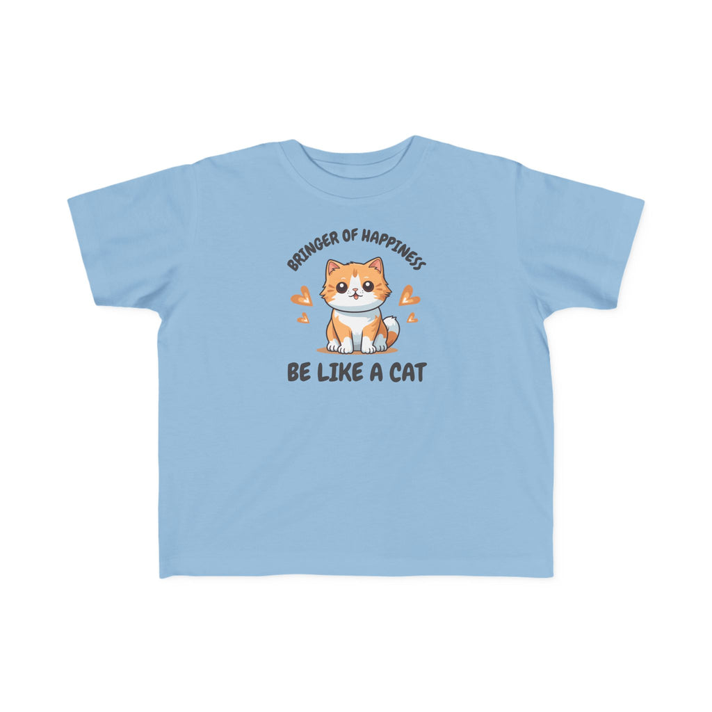Toddler Cat-Inspired Tee - Celebrate Joy & Creativity, Cute Yellow Shirt, Gift for Kids, Funny Animal Apparel, Everyday Playwear