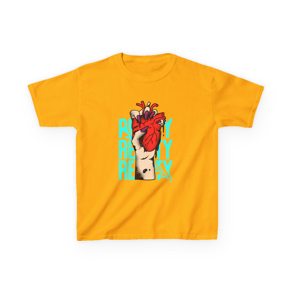 Youth Graphic Tee with Heart Design, Perfect Gift for Kids, Fun Everyday Wear, Unique Birthday Present, Heartfelt T-Shirt