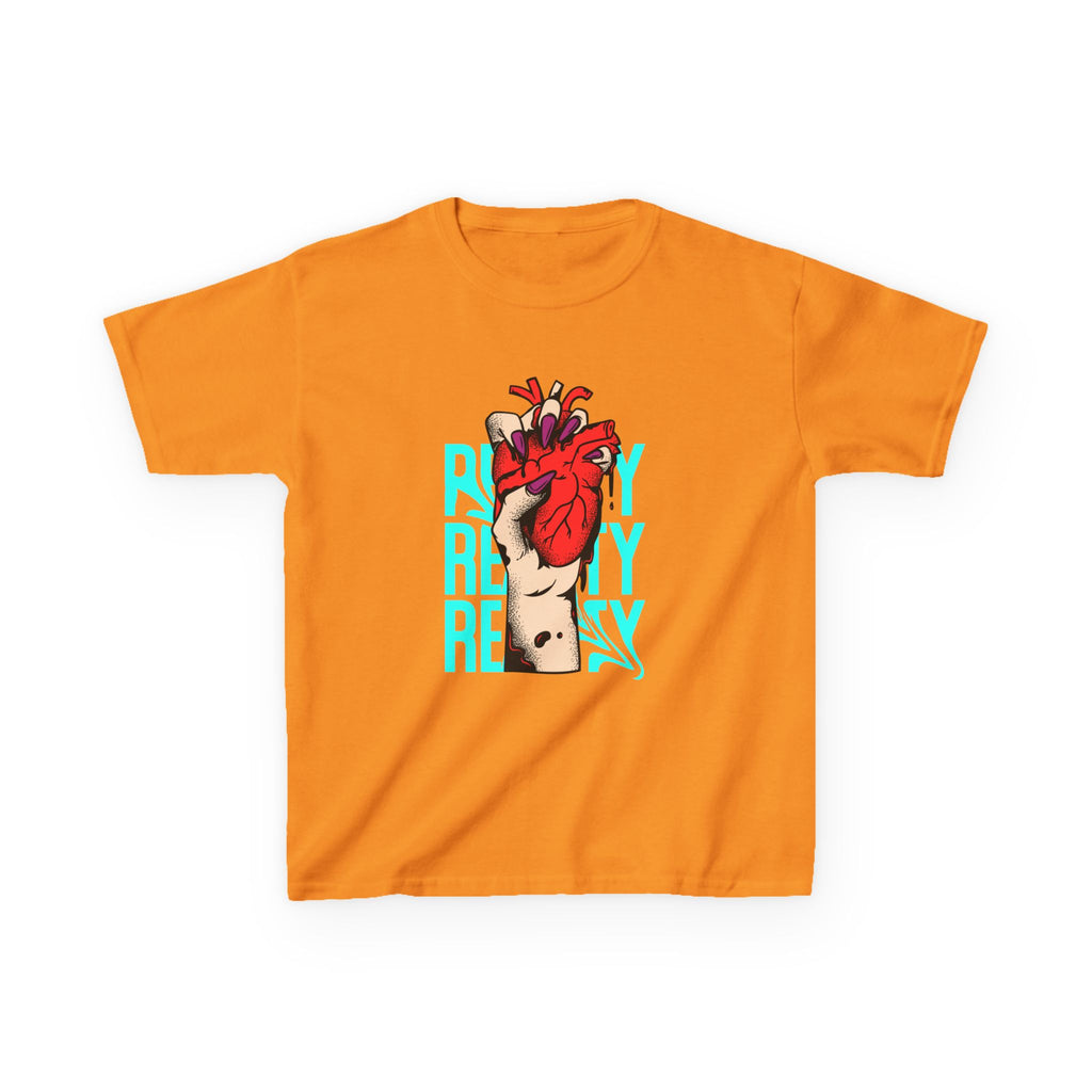 Youth Graphic Tee with Heart Design, Perfect Gift for Kids, Fun Everyday Wear, Unique Birthday Present, Heartfelt T-Shirt