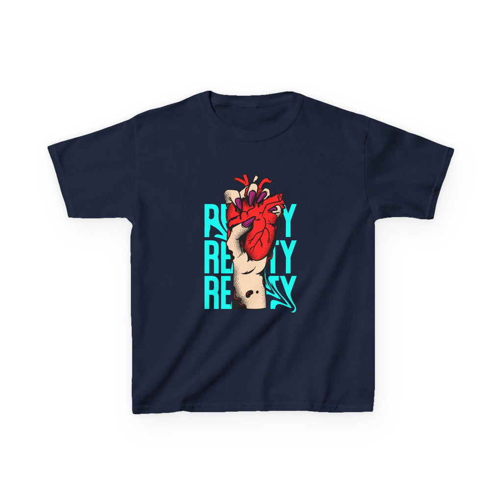Youth Graphic Tee with Heart Design, Perfect Gift for Kids, Fun Everyday Wear, Unique Birthday Present, Heartfelt T-Shirt