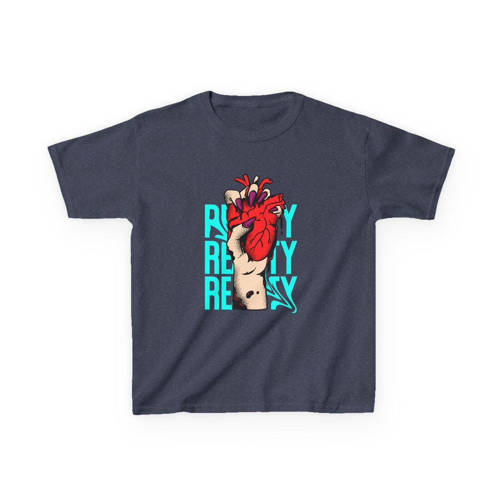 Youth Graphic Tee with Heart Design, Perfect Gift for Kids, Fun Everyday Wear, Unique Birthday Present, Heartfelt T-Shirt